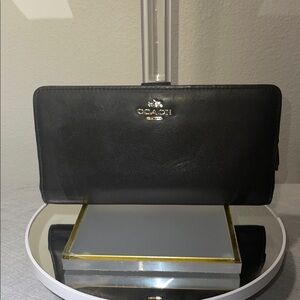 Coach Black Leather Wallet